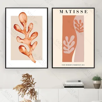 Matisse Cvet Plakatov Povzetek Tropskih Rastlin Platno Minimalistično Slikarstvo Wall Art Tisk Moderne Slike za Dnevna Soba Dekor