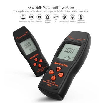 Meterk Ročni Mini Digital Sevanja Dozimeter LCD EMF Detektorji Elektromagnetnega Polja Sevanja Tester Dozimeter Tester