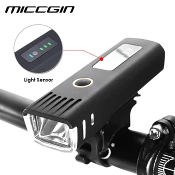MICCGIN Kolo Senzor Baterije Zaslon LED Kolo Svetlobe Luč Za Kolo Kolesarska Svetilka Nepremočljiva USB Lučka Dodatki