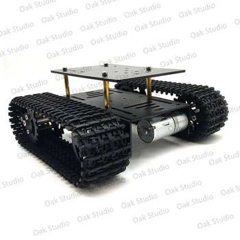 Mini T10 Smart Tank Avtomobila, Podvozje Sledi Caterpillar Gosenicah Robot Platforma za DIY Arduino