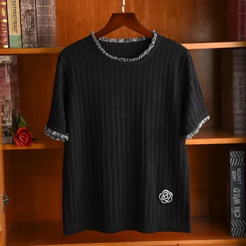 Moda za Ženske elegantne Pletene majice Visoke kakovosti tassles ženske pletene Tee vrhovi C193