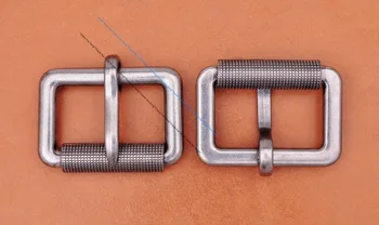 Moške Kakovosti Trmast Težka Antik Srebrni Kovinski Vile Big Pin Pravokotnik Usnje Pasu Fit 40 mm Pasu Trak