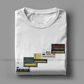 Moški Korg Volca T Shirt Sintetizator Glasbe Sintetični Elektro Modularni Techno Čista Bombažna Oblačila Kratek Rokav Tee Shirt Poletje T-Shirt