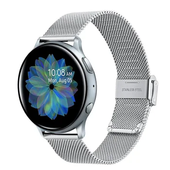 Mreže iz Nerjavečega Jekla Watchband za Samsung Galaxy Watch Aktivna 2 40 mm 44 Milanese Band Hitro Sprostitev Trak Active2 Manžeta