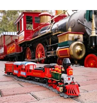 Na zalogi Disneying vlak in Postaja Model Gradnike s 71044 Opeke Otroci Darila Božič