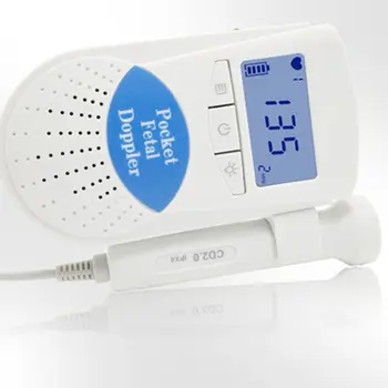 Nadgradili 2.0 MHz Doppler Ploda Srčnega utripa Doma Nosečnosti Baby Ploda Zvok Srčni utrip Detektor LCD-Zaslon Brez Sevanja