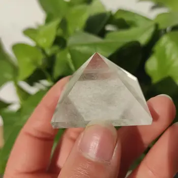 Naravni Pregleden Quartz Crystal Piramida Jasno, Reiki Healing Naravno bela kristalno Piramido, surov kamen za poliranje