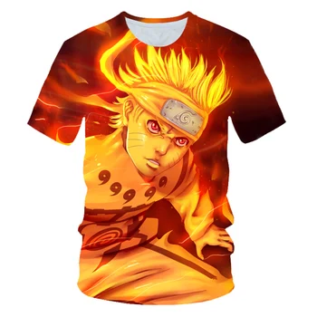 Naruto Gaara Fant Cosplay majica s kratkimi rokavi za Eleganten Otroci 3D tiskanih Anime T shirt Poletni Mladinski Ulici Casual Wear Športnih Kratek Rokav Tees