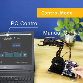 New Vroče DIY 5-DOF Robotsko Roko Kit Steblo Robotike, Komplet Z Visoko Kakovostjo Za Arduino
