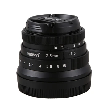 NEWYI 35mm F/1.6 Ročna Izostritev MF Prime Objektiv za Fujifilm Fuji X-Mount XH1 XA5 / XT10