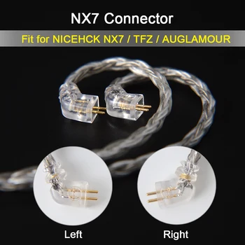 NICEHCK C16-4 16 Plug MMCX Jedro Silver Plated Kabel 3.5/2.5/4.4 mm Vtič MMCX/2Pin/QDC/NX7 Pin Za QDC C12 ZSX V90 TFZ NX7 Pro/DB3
