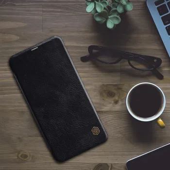 Nillkin Xiaomi Redmi Opomba 7 6 Pro Qin Flip Usnjena torbica Luksuzni Reža za Kartico Telefon Primeru za Redmi Opomba 7 6 Pro Nilkin Zadnji Pokrovček