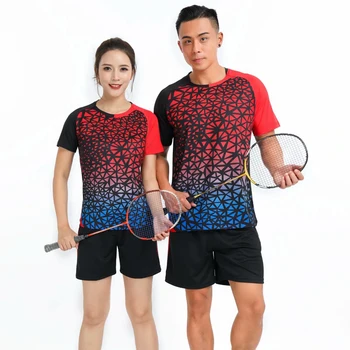 Nov Badminton majice, oblačila, Moški/Ženske , športne rokavi srajce Tenis , namizni tenis jope , Quick dry športno usposabljanje t-majice