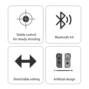 Nov Prihod Brezžični Teleskopsko Bluetooth Krmilnik za Igre Brezžični Gamepad Palčko Za Android IOS Telefon Z USB Kablom 1PC