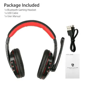 Nove Slušalke Igralec Brezžična tehnologija Bluetooth Gaming Slušalke Velike Slušalke Slušalke Stereo Bas Prostorski Zvok, Mikrofon Za Prenosni RAČUNALNIK