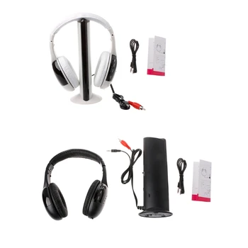 Novo 5 v 1 Hi-Fi Brezžične Slušalke Slušalke Slušalke za TELEVIZOR, DVD-MP3, PC
