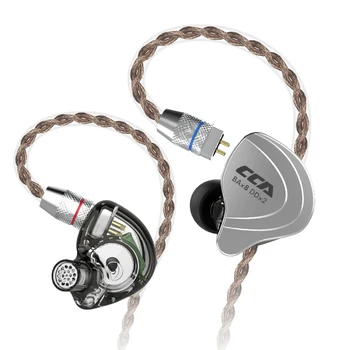 NOVO CCA C10 4BA+1DD Slušalke Slušalka Hibridni V Uho Slušalke HIFI Monitor Teče Šport Slušalke Z Detacable Odklopite Kabel 2PIN