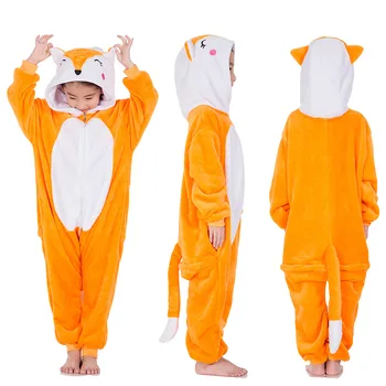 Novo Leto, Pust Kigurumi Tiger, Lev Kostum za Otroka, Otroka Hooded Onesie Otrok Flanela za Otroke Fantje Živali Pižamo Sleepwear