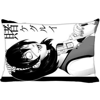 Novo po Meri Kakegurui Anime Tiskanje pillowcover Dveh straneh Standard Saten Svila Mehke Pravokotnik Pillowcases zadrgo, Več velikosti