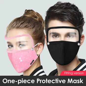 Obrazno Masko Z Shiel Na Usta S Filter Za Večkratno Uporabo Dekleta Otrok Stroj Ženske Moški Zaščitni Črne Maske Meglo Moda