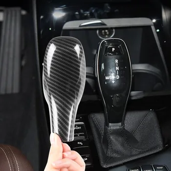 Ogljikovih Vlaken Natisnjeni Avto Prestavna Ročica Nalepke Kritje Styling Oblikovanje Trim za BMW X1 X2 2020