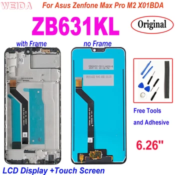 Original Za Asus Zenfone Max Pro M2 ZB631KL ZB630KL X01BDA LCD-Zaslon, Zaslon na Dotik, Računalnike Zbora za Asus LCD ZB631K