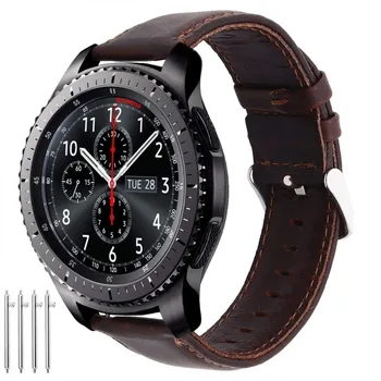 Orodje s3 Obmejni pas za Samsung Galaxy watch 46mm trak 22 mm Usnje Nori Konj zapestnica Huawei watch GT trak Grea S 3 46 mm