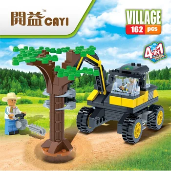 Otroci Igrače Legoingly gradniki Kmetiji kombajn Opeke Izobraževalne Igrače Za Otroke DIY Model Komplet Božičnih Daril