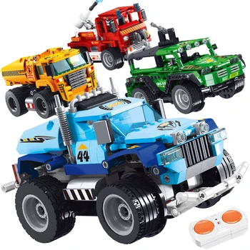 Otrok, ki je združljiv LegoINGlys daljinski upravljalnik vozilo zbiranja igrač gasilsko inženiring RC avto izobraževalne gradniki