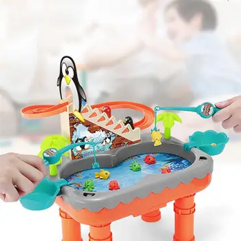 Otrok Magnetni Ribolov Igrača starši-otrok, interaktivne Izobraževalne Igrače, Električni Pingvin Stopnice Plezanje Fantje Dekleta darilo
