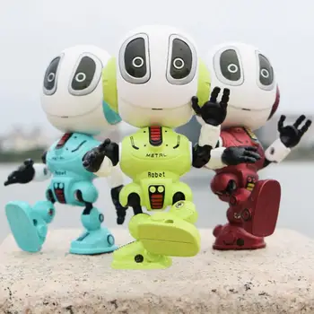Parni Pametno Govoriti Robot Igrača DIY Gesto Elektronski Izmenljive Lutka Igrača Glavo Touch Senzor LED Luči Deformacije Zlitine Robot