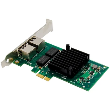 PCIe Network Card 2 Vmesnik RJ45 Gigabit Ethernet Električni vmesnik za Kartico 1000M PCIe X1 Kartica I350AM2 za PC Namizje