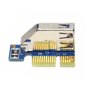 PCIE PCI-E PCI Express X1 da Riser PCI Kartica Bus Kartico Visoko Učinkovitost Adapter Pretvornik USB 3.0 Kabel za Namizni RAČUNALNIK ASM1083 Čip