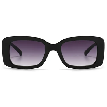 Peekaboo pravokotne sončna očala za ženske, črno modri kvadrat sonce očala za ženske rjava uv400 modni dodatki, poletni