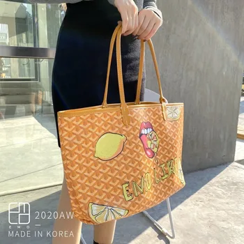 Pes zob vrečko 2020 nova ženska torba grafiti ramo torba za prenosni tote vrečko torbici torba kvadratek vrečko