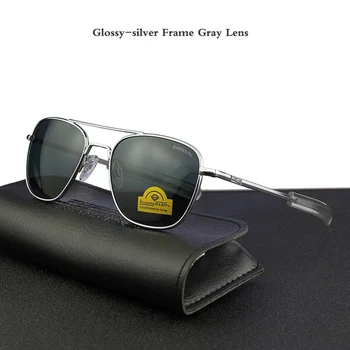 Pilotni ZDA.RE sončna Očala Moških vrhunska blagovna Znamka Oblikovalca, Kaljeno Steklo Objektiva AO sončna Očala Moški YQ1006