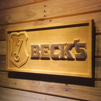 Pivo BECK ' s 3D Lesene Znaki