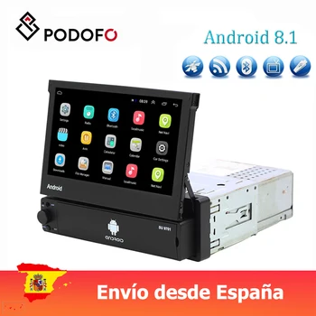 Podofo Android 8.1 Avto Radio podporo Wifi, GPS, Bluetooth, USB, FM-Pogled od Zadaj Kamero 7