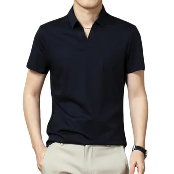 Poletna Majica Polo Moški vrsti-nad Ovratnik Polo Majice Priložnostne Slim Dihanje Barva Poslovne Mens Polo Majica Golf Tee Majica