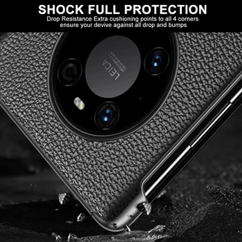 Pravega Usnja Flip Pokrov Za Huawei Mate 40 Pro+ Mate40 Plus Primeru Original Ogledalo Smart Touch Pogled Zbudi Spanje