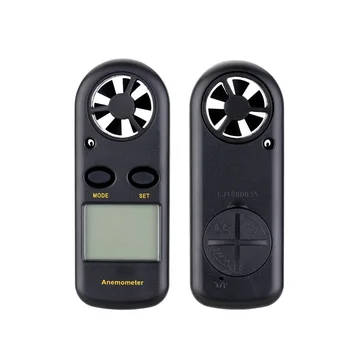 Prenosni Digitalni Ročni Anemometer Elektronski merilnik vrtljajev Hitrosti Vetra, količine Zraka Tračni Meter LCD anemometro z Osvetlitvijo