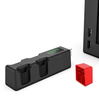 Prenosni Mini USB Brezžični Polnilnik Štiri Polnjenje bazne Postaje Držalo za NS Stikalo JoyCon Igra Ročaj Dodatki