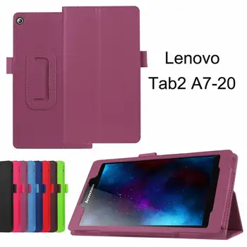 Primeru Kritje Za Lenovo Tab 2 A7-10 A7-10F A7-20 A7-20F Tab2 A7 20 10 Tablet Primeru Nosilec Flip Mode PU Usnje tablet pokrov