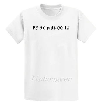 Psihologija T Shirt Smešno, Primerni za Tiskanje Vzorec v Velikosti S-5XL Pismo Pomlad Bombaž Majica