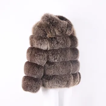 QIUCHEN PJ8139 2020 brezplačna dostava ženske zimske debel krzno plašč pravi lisica krzno suknjič visoke kakovosti fox plašč stojalo ovratnik obleko