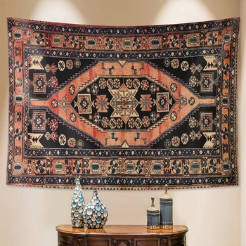 Retro geometrijske slike mandala tapiserija, bohemian dekor spalnica steni visi doma dekor hipi listi joga mat