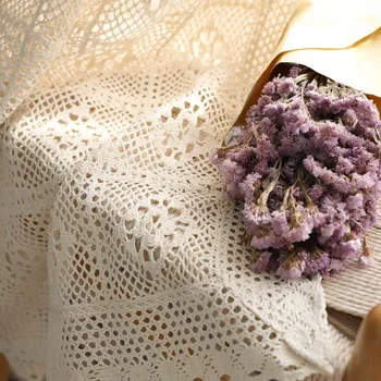 Retro izdolbla-iz prosojne zavese končal kvačkanje til zavese Ameriški državi tkanine za dnevne sobe, spalnice po meri,#4