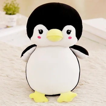 Risanka Mehko Pingvin Plišastih Igrač Osebje Cartoon Živali Lutka Spalno blazino Moda Igrača, Otroci, Dekleta, Božično Darilo za Rojstni dan