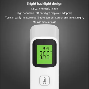 Ročni brezkontaktno Čelo Infrardeči Termometer Telesne Temperature, LCD Digitalni Infrardeči Temperature Merilnik No-Touch brezkontaktno