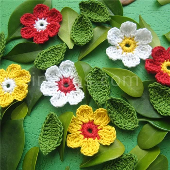 Ročno izdelane Kvačkane Rože Listi Yuletide, quilting album DIY 3D obrti tkanine aplicirano dekoracijo pletenje, šivanje broška corsage